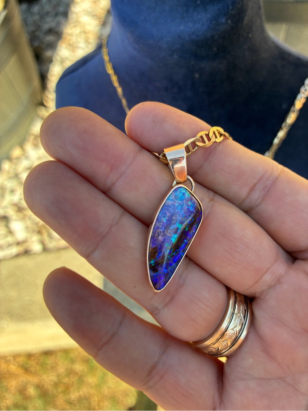 Pipe Opal Pendant (14K Gold) - Picture 12 of 16